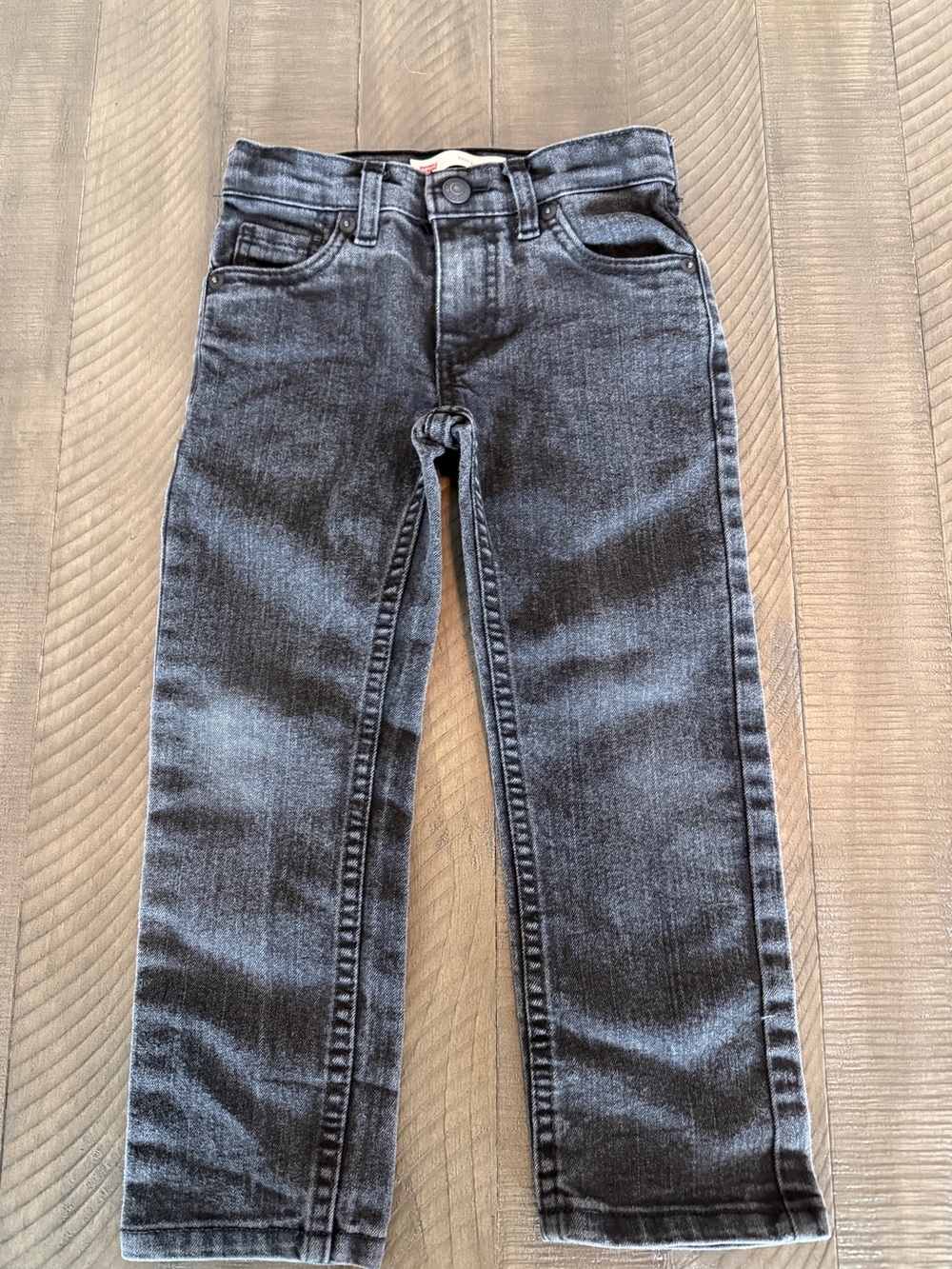 Kids Levi’s 511 Slim Blackwash Jeans Size 5 Reg